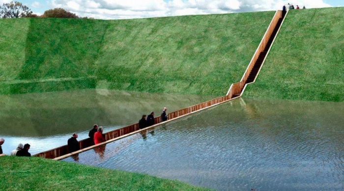 Мост Моисея был построен в Нидерландах, в провинции Северный Брабант, для того, чтобы дать возможность туристам перейти водохранилище, оставшись сухими, и попасть на другой берег, где еще в XVII веке расположились укрепления.